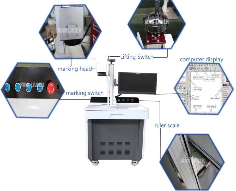 30W Cyc Stationary Metal Card Laser Printing Machine