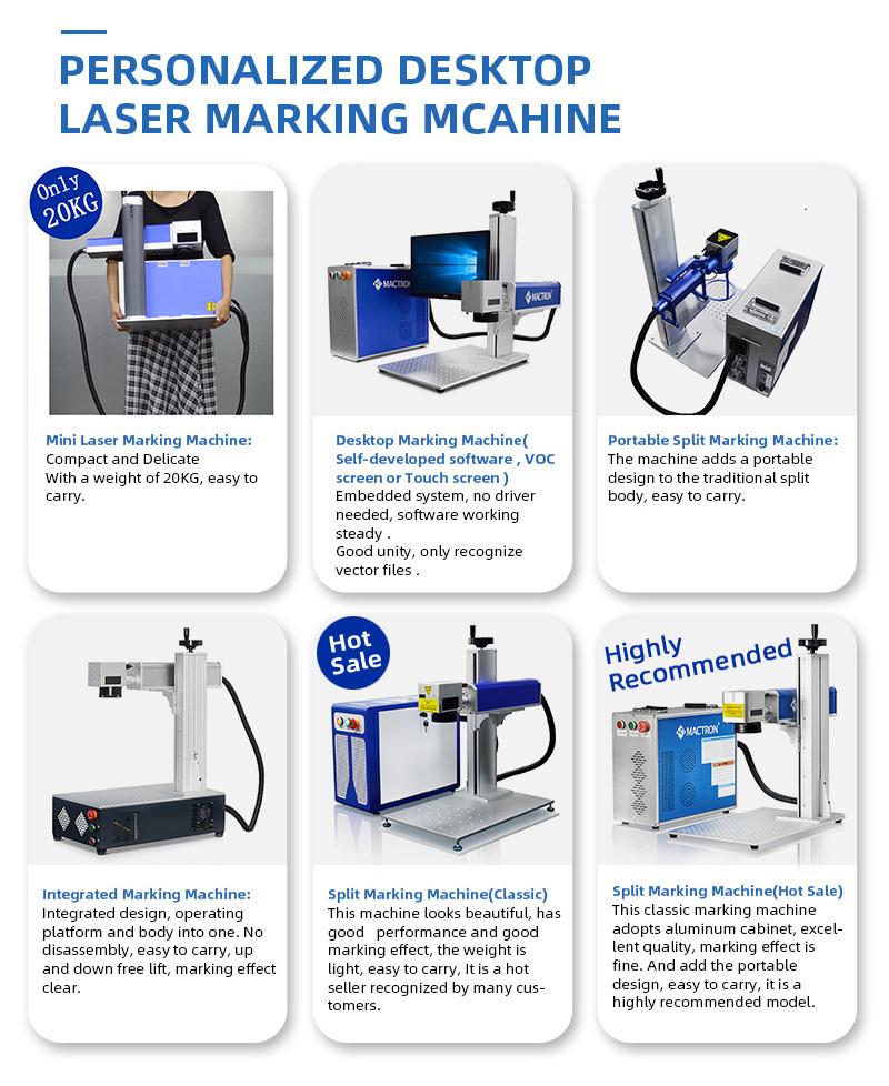 Jewelry Ring Bracelet Fiber Laser Marking Machine 2020 Newest Auto Focus Laser Metal Engraving, Achine