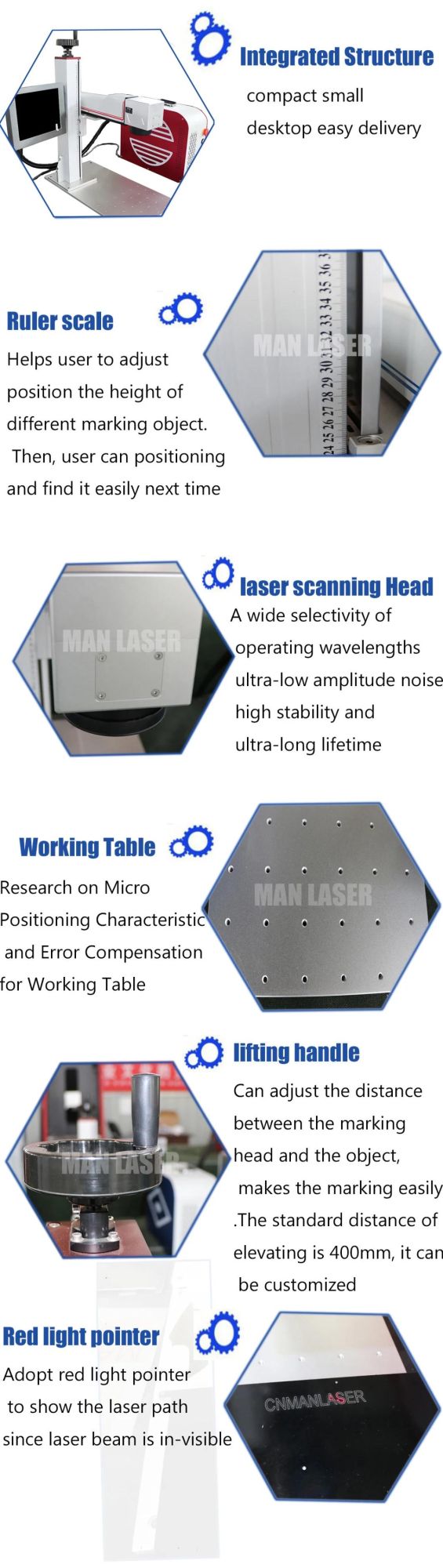30W Laser Marking Equipment/Engraving/Engraver/Marker Machine for Metal/ Plastic