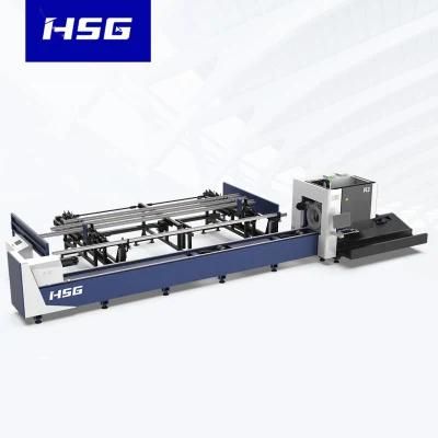 H Beam Auto Tube Laser with 3 Chucks CNC Pipe Cutter Metal Tube Cut Stainless Steel Tube Pipe Laser Cutting Machine