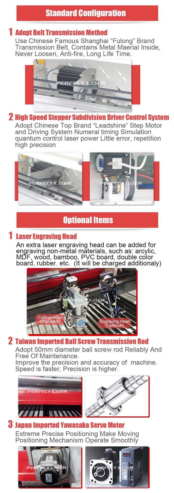 150W 180W CO2 Mixed Laser Cutting Machine for Metal Non-Metals