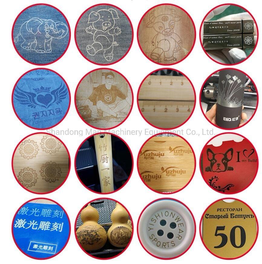 CO2 Laser Engraving Machine for Cloth Shoes Leather Fabric Wooden