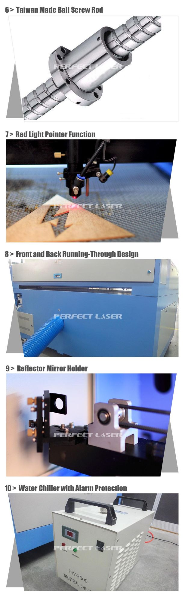 Wood Acrylic Plastic Sheet CO2 Laser Engraving Cutting Machine