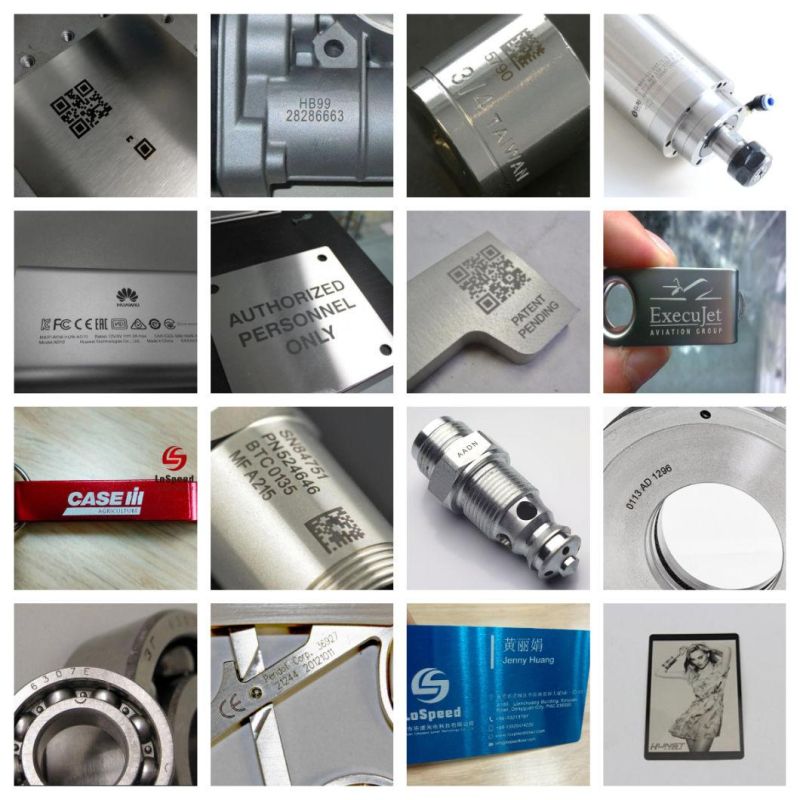 Hispeed Higher Accuracy CNC Fiber Engraving Machine with RF Metal Tube Laser Source