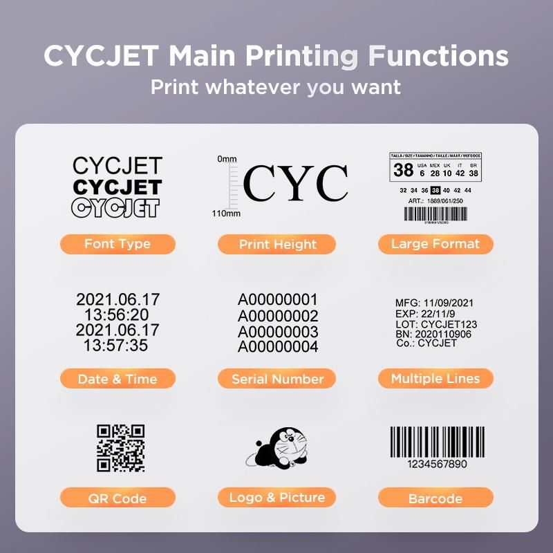Cycjet High-Speed Fiber Fly Laser Marking Machine for PVC/PE/PPR Pipe