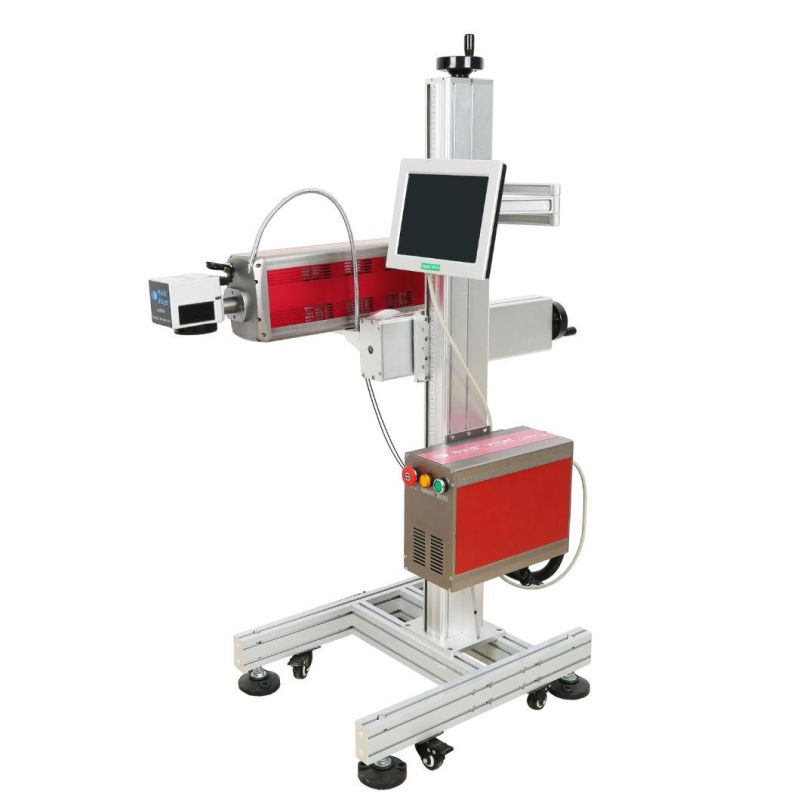 Factory Price Laser Coding Machine CO2 Laser Marking Machine for Coding on Food Oil Bottle/Plastic Barrel