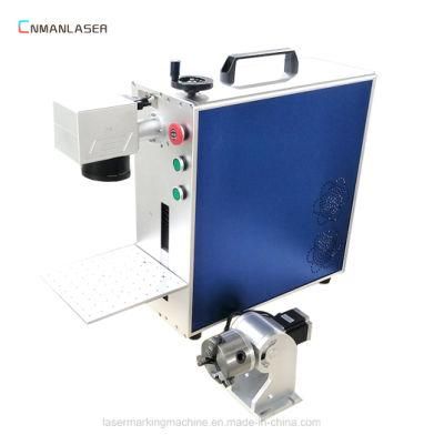 Portable 20W Fiber Laser Marking Equipment for Code Logo Date Numbers