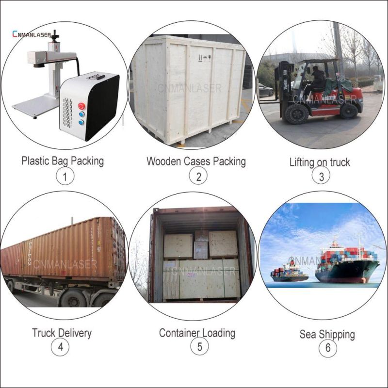 20W/30W /50W Fiber Laser Marking Machine Equipment for Copper/Air Tools