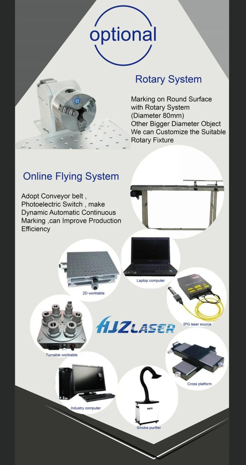 20W Ce FDA Autofocus Fiber Laser Marking Engraving Machine