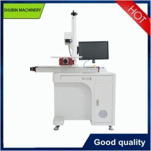 Fiber Laser Marking Machine with Sliding Table 30W 50W Big Size Mass Production Tube Logo Mark Laser Machine