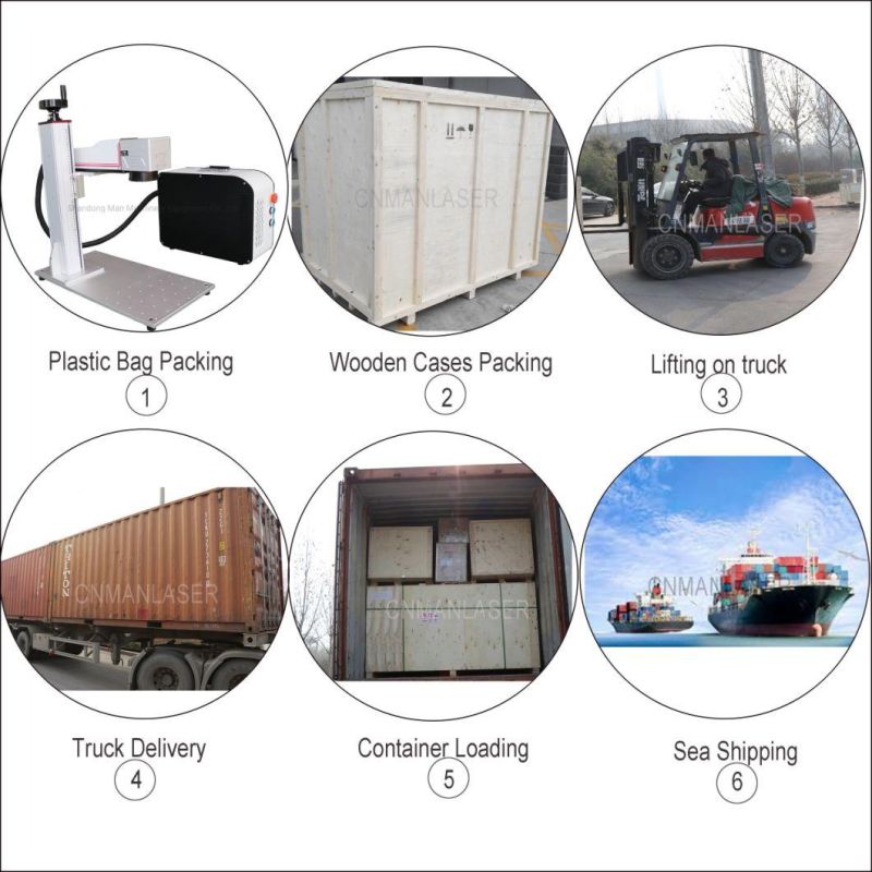 30W Fiber Laser Marking Machine for Metal Stainless Steel Plastic Jewelry PVC PCB Metal as Mark Engraving