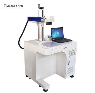 Leather Plastic Metal Fiber Laser Marking Machine / CNC Marker