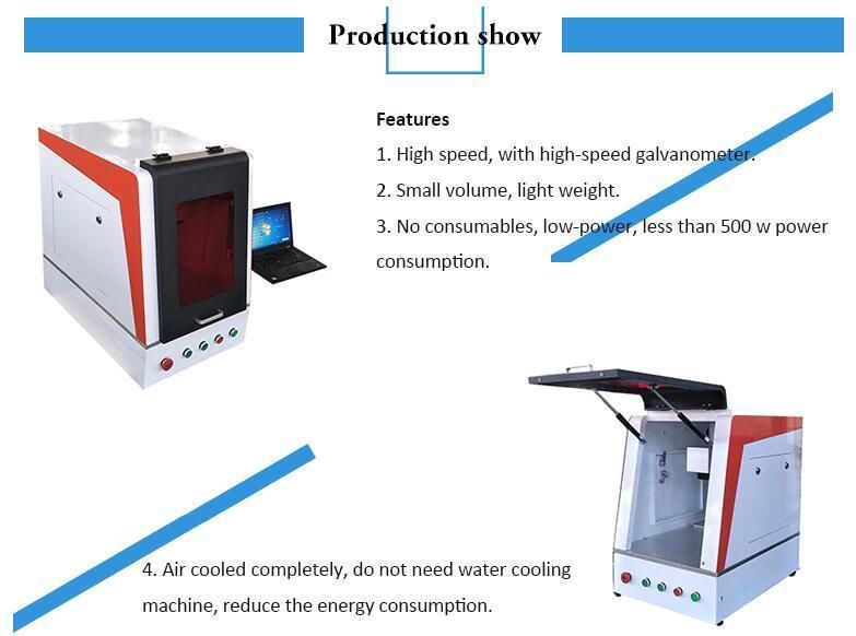 20W Optical Fiber Laser Marking Machine for Metal Seal Metal Stamp
