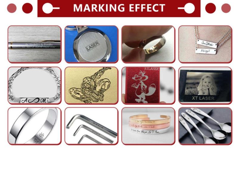 Jewellery Marking Machinery Making Pendants Jewelleryfiber Laser Marking Machine 20W 30W 50W Ring Maker Metal Engraving