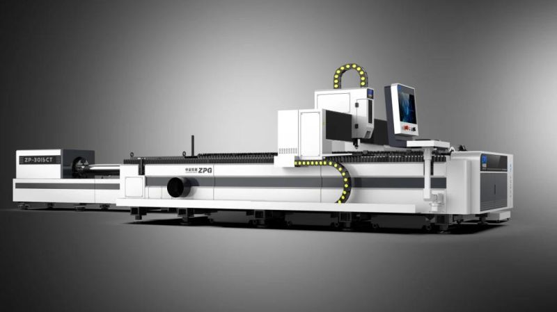 Metal Sheet Tube and Plate Fiber Laser Cutting Machine with Rotary Device