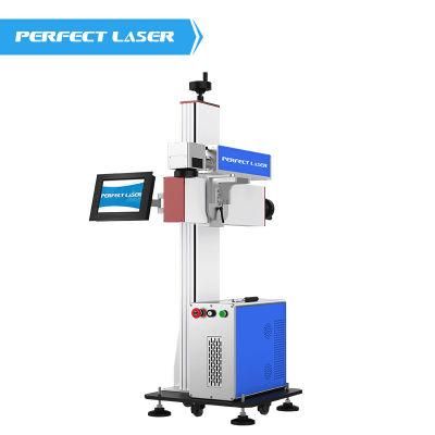 Online Flying Stainless Steel Batch Code Fiber Laser Marking Machine