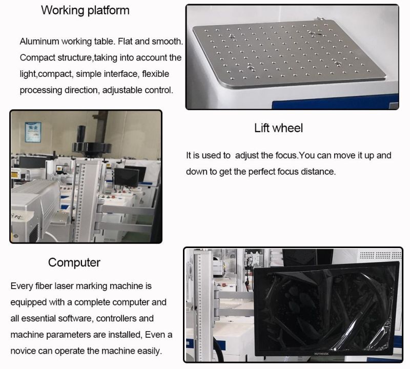 Fiber Laser Marking Maker Machine High Precision Portable 100X100mm 200X200mm