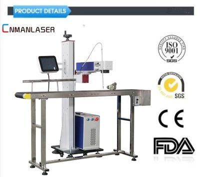 50W Fly Fiber Laser Marking Machine for Pipeline Marking