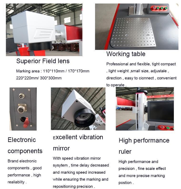 Desktop Fiber Laser Marking Machine 20W with Mopa Laser