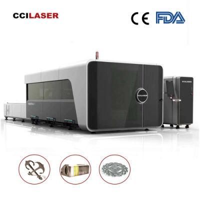 Enclosed 3000*1500mm Fiber Laser Cutting Machine 1500W for Metal Steel