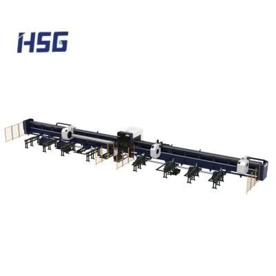 6000W Carbon Steel Tube Laser Cutting Machinery CNC Fiber Cutter