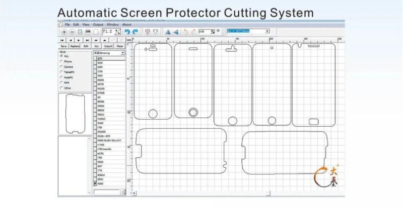 with All Models Templates Mobile Screen Protector Machine