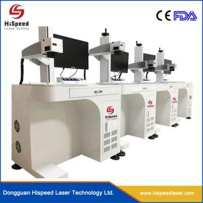 Hispeedlaser Fiber Laser Marker Laser Marking Engraving Machine for Metal