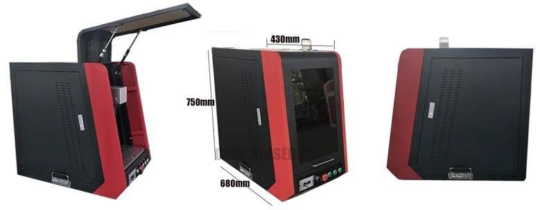 20W 30W CNC Mini Enclosed Laser Marking Machine with Cover