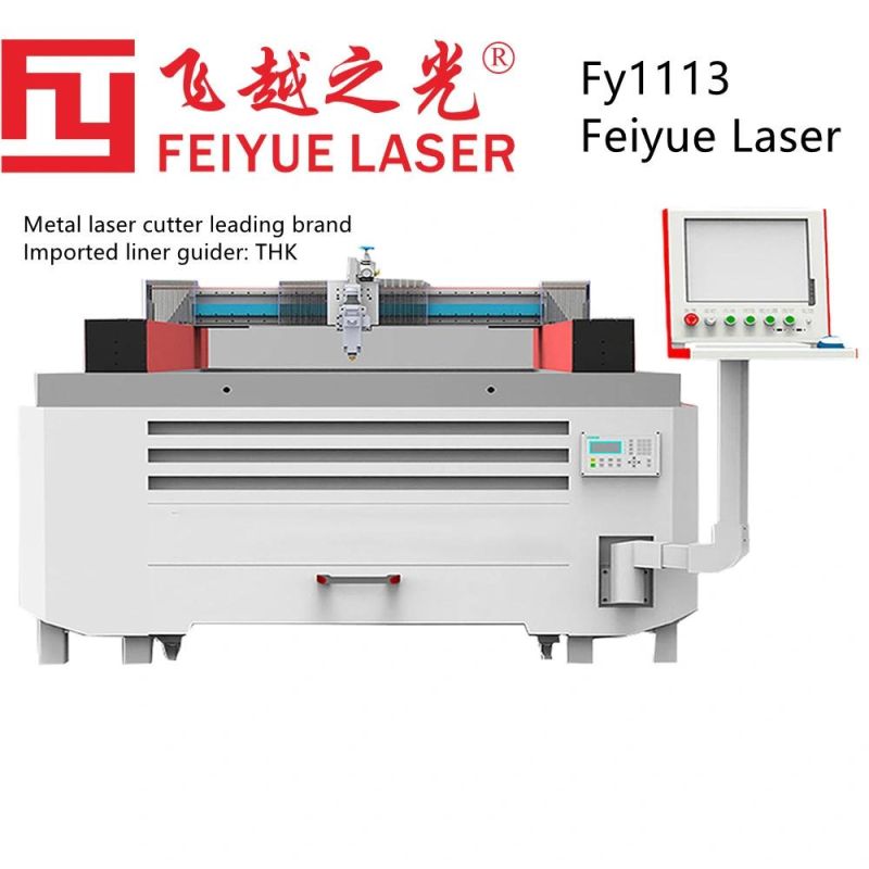 Fy1113 Feiyue Laser CNC Sheet Metal Laser Cutter Machine High Precision Fiber Laser Cutting Machine Price Stainless Steel Aluminum Metal 1000W 2000W 3000W 4000W