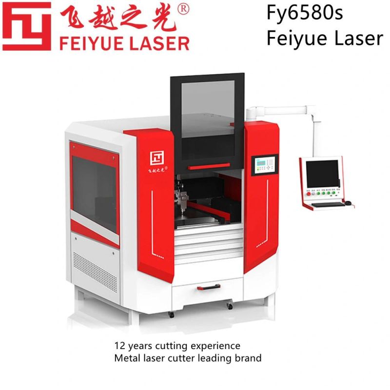 Fy6580s Feiyue Laser Fiber Laser Cutting Machine Manufacturer Sheet Metal Cutting Machine Price Precision Laser Cutter for Aluminum Stainless Steel Copper