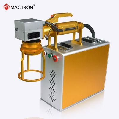 Factory Supply CNC Laser Fiber Metal Marking Machine with Rotary Device