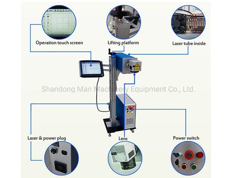 Fly Laser Marking Machine for PVC-U Pipes and Food Packaging