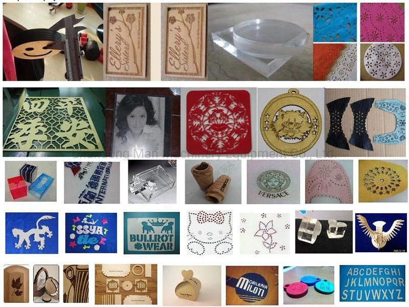 CO2 Laser Engraving Machine for Cloth Shoes Leather Fabric Wooden