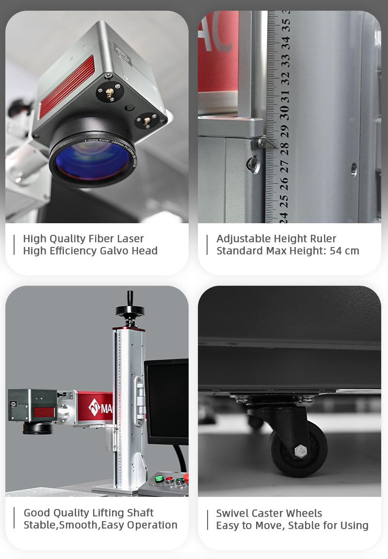 Stainless Steel Aluminum Laser Engraving Machine Fiber Laser Marking Machine