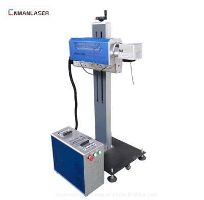 10W 30W Flying CO2 Laser Marking Machine with Ce SGS FDA