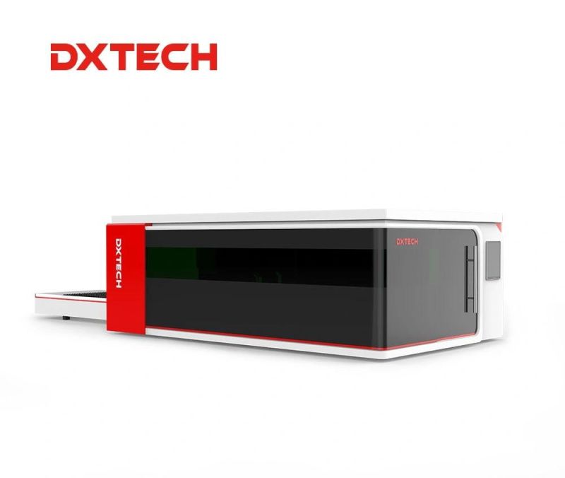 Factory 4000 W All Cover Exchange Platform Fiber CNC Laser Cutting Machine for 0.4-20 mm Plate Stainless Steel Carbon Steel Aluminum Copper