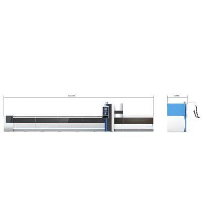 Full Cover Metal Tube and Plate Fiber Laser Cutting Machine