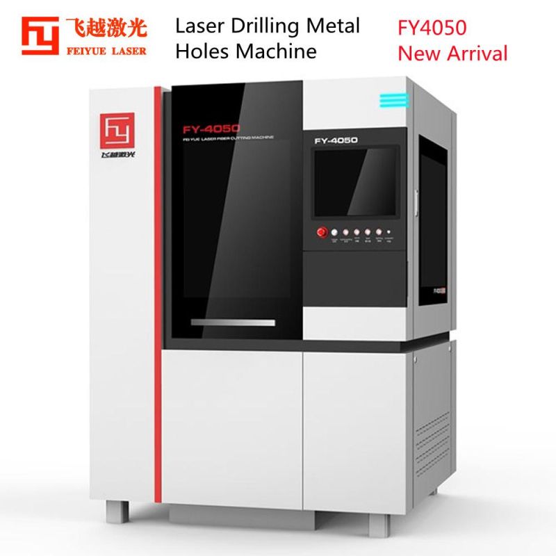 Fy4050b Laser Drilling Holes Machine Feiyue Laser New Best Fiber Cutter CNC Precision Cut Ss Steel Plate Aluminum Copper Titanium Metal Laser Cutting Machine