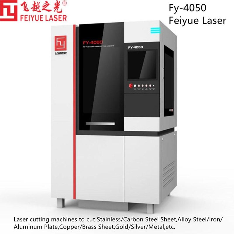 Fy4050b Feiyue Best Hobby Laser Cutter Machine Automatic Homemade DIY Laser Cutting Machines to Cut Metal Brass Copper Iron Aluminum Ss Carbon Steel Sheet