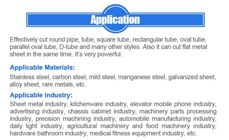 1000W 2000W Metal Pipe and Sheet Fiber Laser Cutting Machine