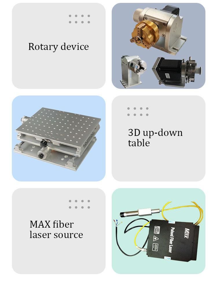 Bronze Metal Engraving 20W 30W 50W Fiber Laser Marking Machine