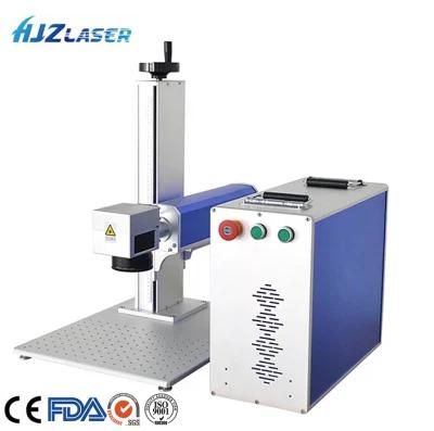 Intelligent Laser Marking Machine for Print Mark Etch Engrave Metal Plastic with Rotary Device