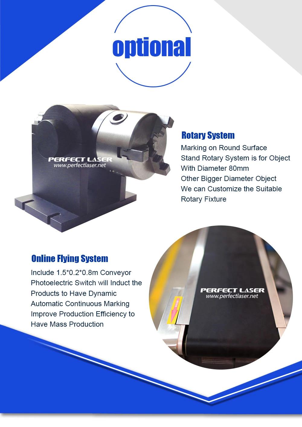 Rotary Device Ring Jewelry Engraving Fiber Marking Machine