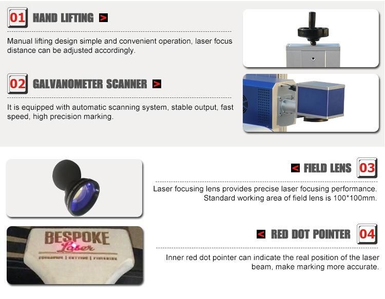 Synard 30W RF Nonmetal Logo CO2 Laser Marking Engraving Machine