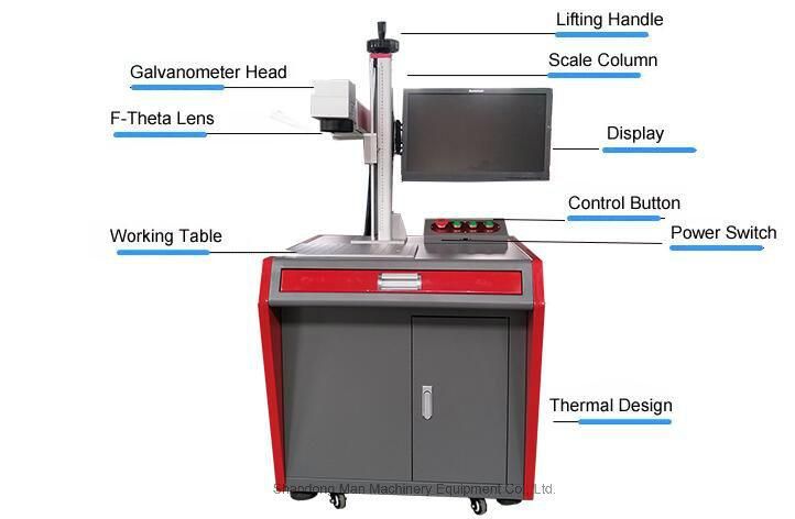 Cabinet Type Fiber Laser Marking Machine for Stainless Steel