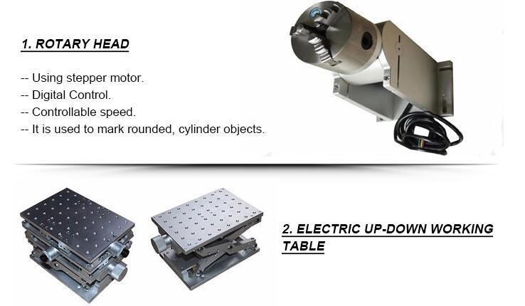 Air Cooling Laser Marking Machine for LED Light Logo Date Numbers
