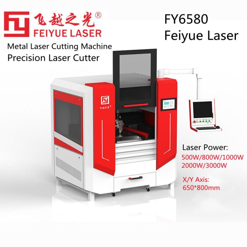 Fy6580s Architecture Laser Cutter Feiyue Laser Cutting Equipment CNC Metal Aluminum Jewelry Stainless Steel Precision Fiber Laser Cutting Machine for Sale