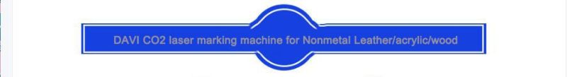 Davi CO2 Laser Marking Machine for Nonmetal Leather/Acrylic/Wood