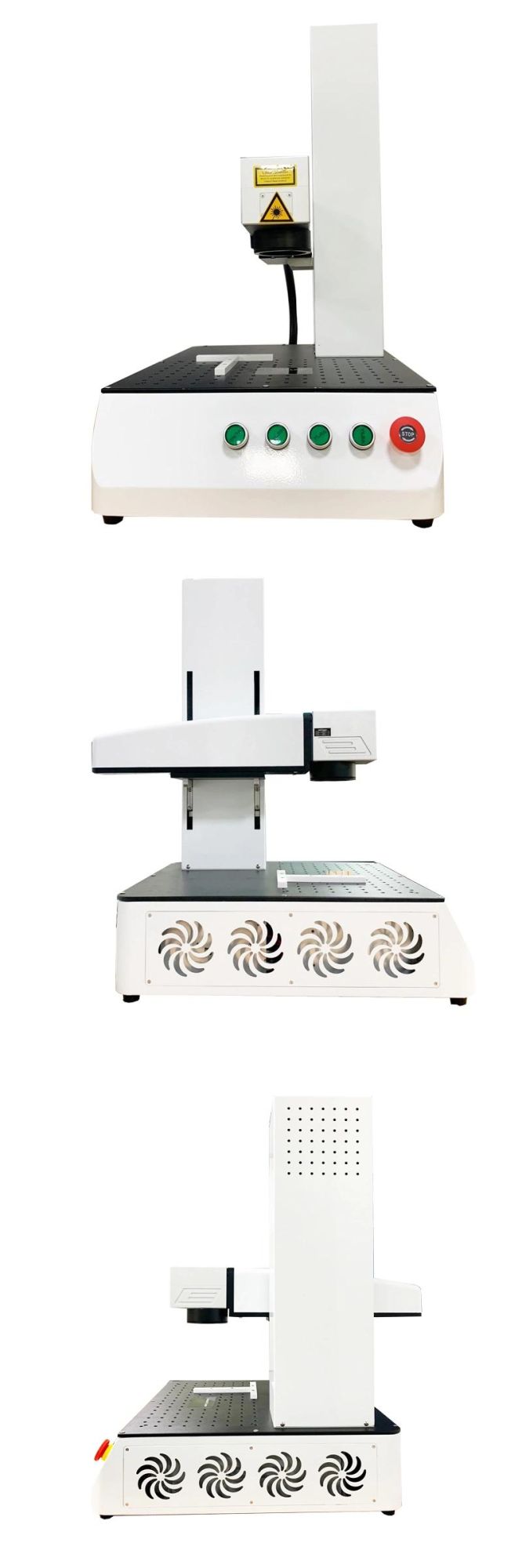 Hispeed Auto Fiber Laser Marking Machine Laser Printer No Maintenance