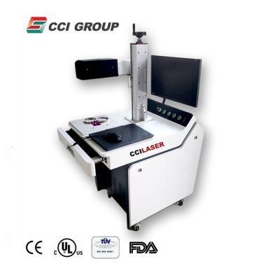Mopa Color Mask 3D Dynamic Marker Raycus Metal Fiber Laser 20W 30W 50W Fiber Laser Marking Machine with Sino Galvo 300*300mm Processing Area